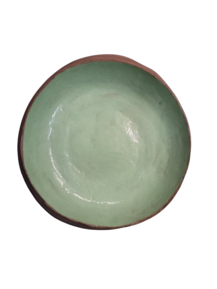 Prato borda larga verde