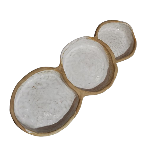 Petisqueira orgânica trio branca 03