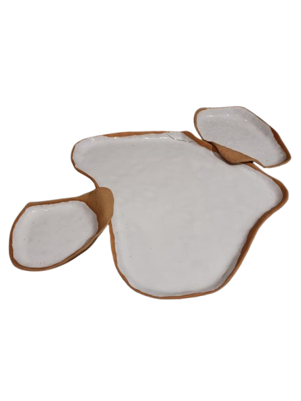 Petisqueira orgânica composta branca