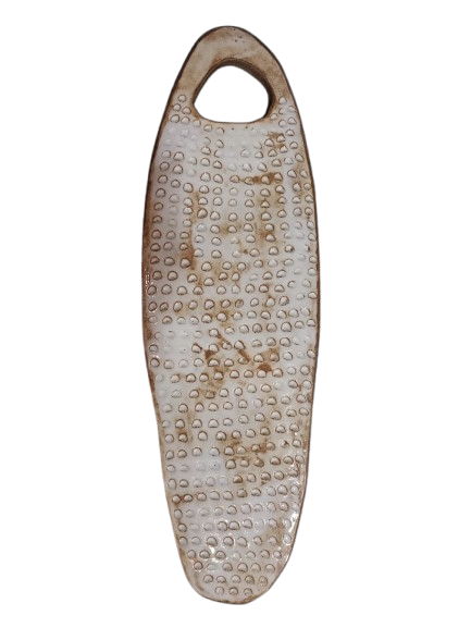 Tábua orgânica longa branca