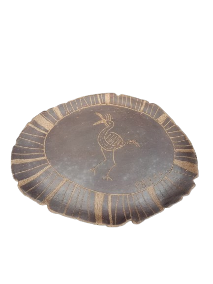 Prato sgrafito engobe preto 03