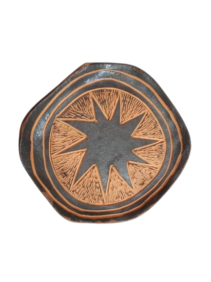 Prato sgrafito engobe preto 04